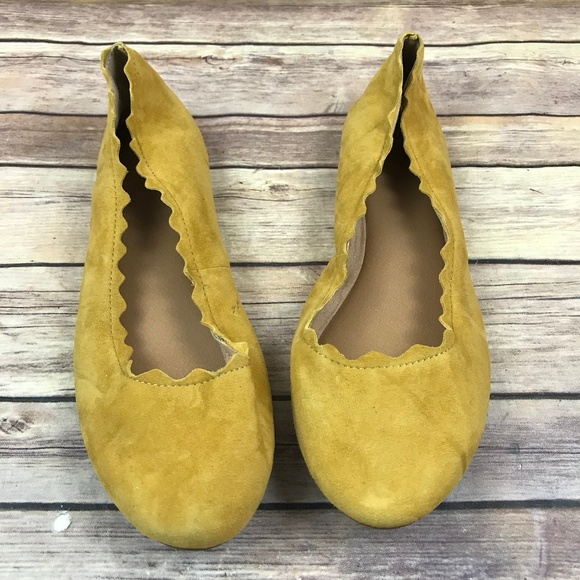 winny suede scalloped flat